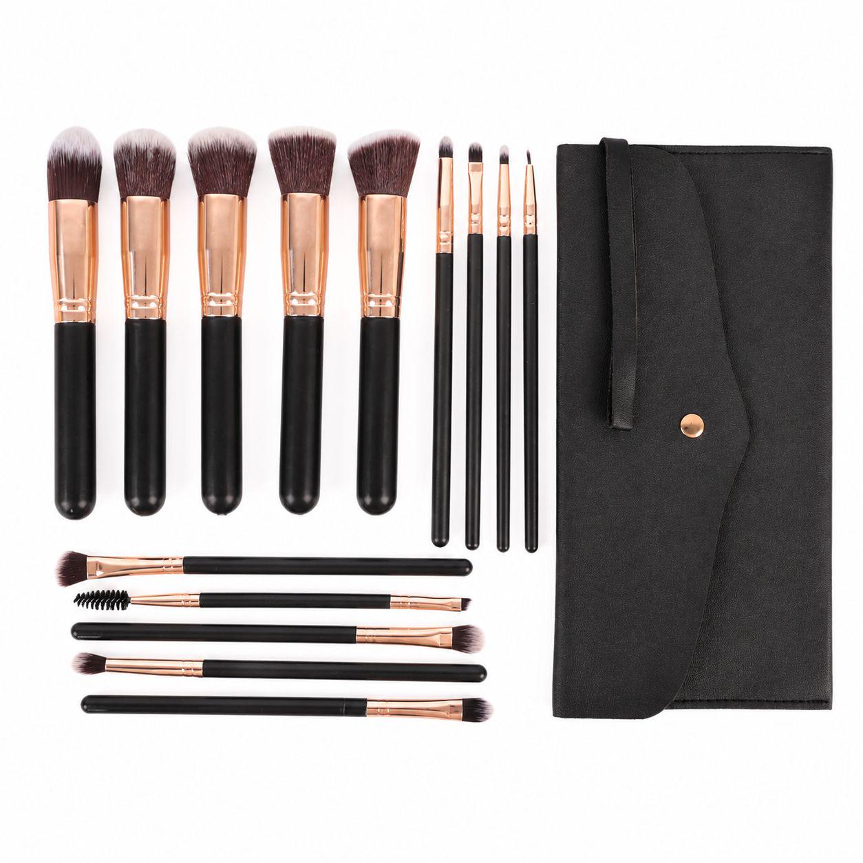 Multi-use makeup brush collection